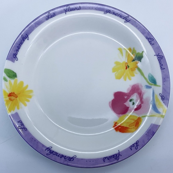 Givenchy Porcelain 6Pcs Colourful Floral Design Set Plates - Picture 8 of 14